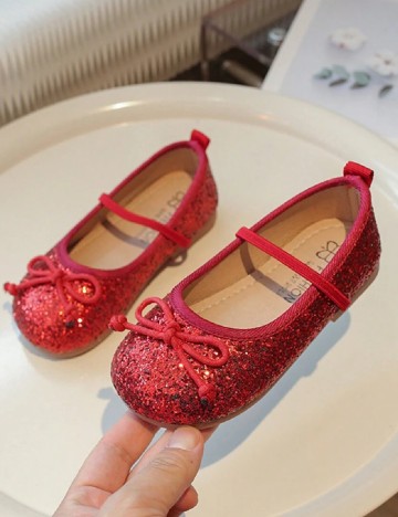 Pantofi Shein Kids, rosu