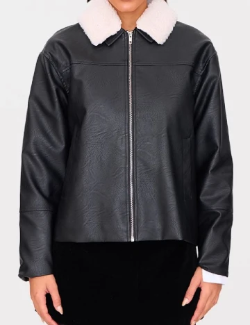 Jacheta PRETTYLITTLETHING, negru
