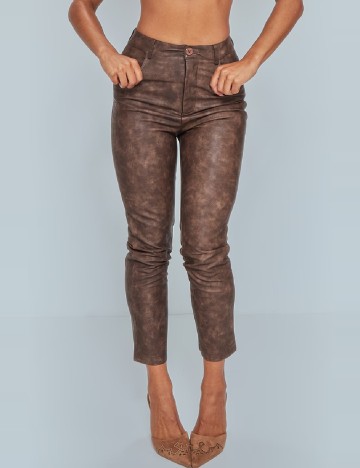 Pantaloni PRETTYLITTLETHING, maro