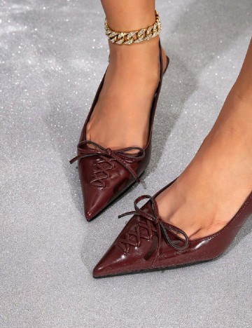 Pantofi SHEIN, visiniu