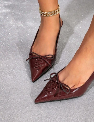 Pantofi SHEIN, visiniu
