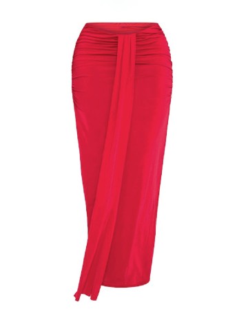 
						Fusta PRETTYLITTLETHING Plus Size, rosu