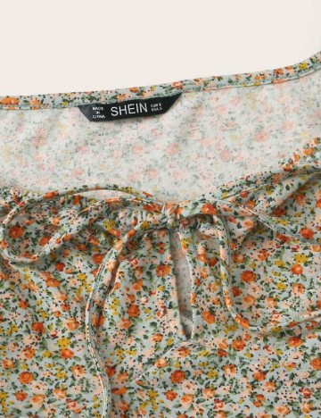Top SHEIN, floral print