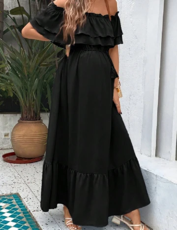 Rochie lunga SHEIN Maternity, negru