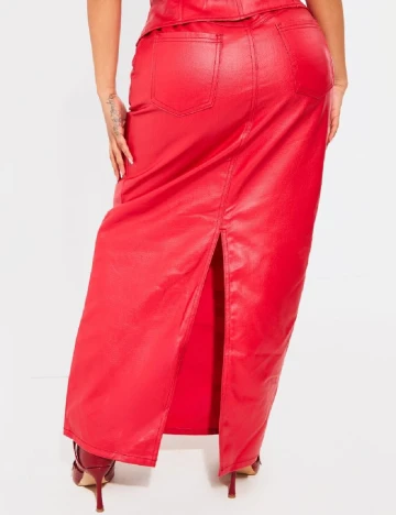 Fusta PRETTYLITTLETHING, rosu