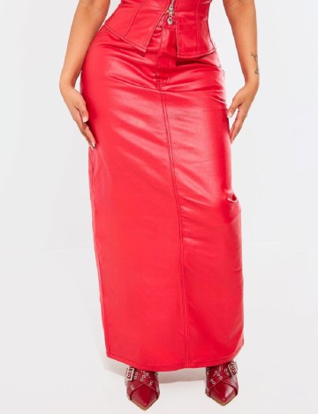 Fusta PRETTYLITTLETHING, rosu