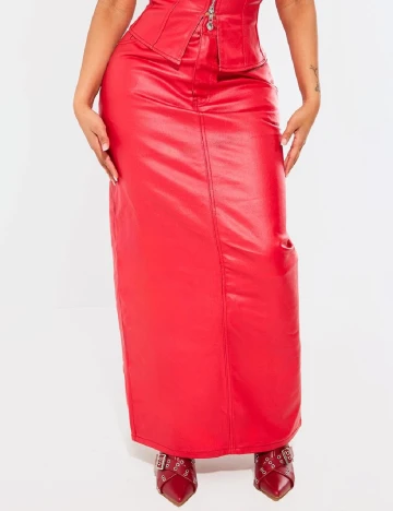 Fusta PRETTYLITTLETHING, rosu