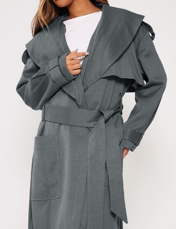 Trench PrettyLittleThing, gri