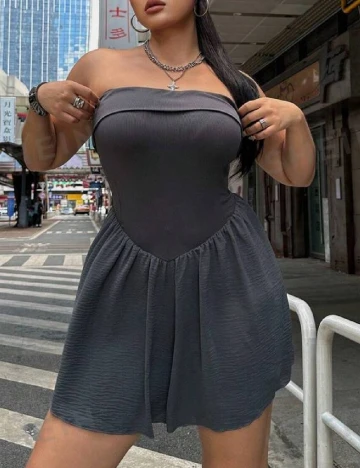 Salopeta SHEIN CURVE, gri
