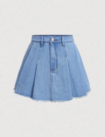 Fusta pantalon SHEIN, albastru