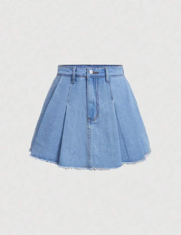 Fusta pantalon SHEIN, albastru