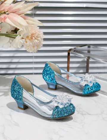 Pantofi Shein Kids, bleu Albastru