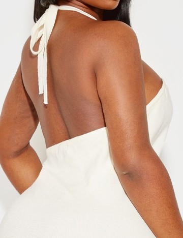 Rochie lunga PRETTYLITTLETHING, ecru