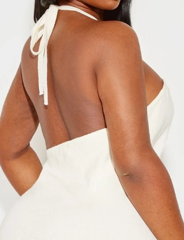 Rochie lunga PRETTYLITTLETHING, ecru