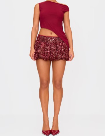 Fusta PRETTYLITTLETHING, visiniu