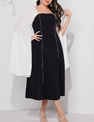 Rochie medie SHEIN CURVE, negru