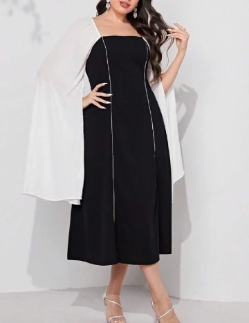 Rochie medie SHEIN CURVE, negru