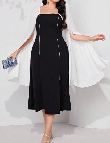 Rochie medie SHEIN CURVE, negru