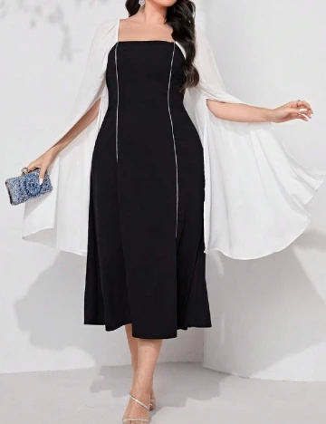 Rochie medie SHEIN CURVE, negru