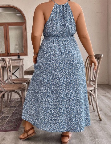 Rochie lunga SHEIN CURVE, albastru
