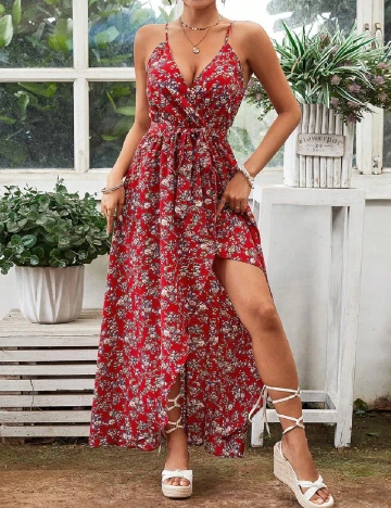 Rochie lunga SHEIN, rosu