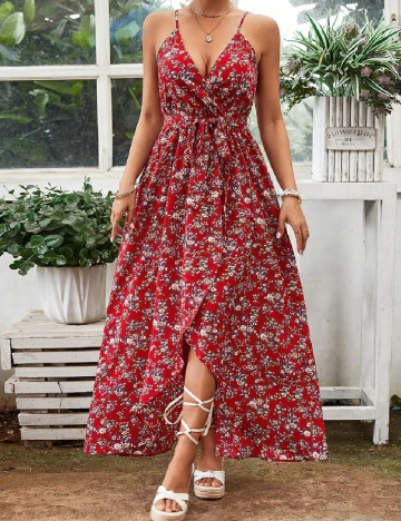 Rochie lunga SHEIN, rosu
