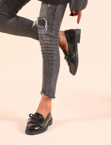 Mocasini SHEIN, negru