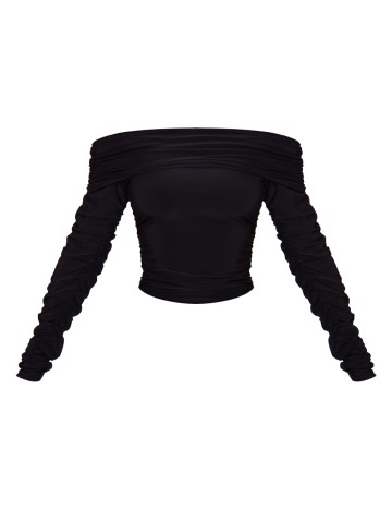 Bluza PRETTYLITTLETHING, negru