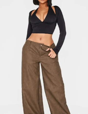 Top PRETTYLITTLETHING, negru