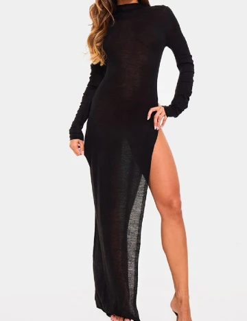 Rochie lunga PRETTYLITTLETHING, negru