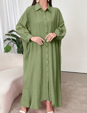 
						Rochie lunga SHEIN, verde
