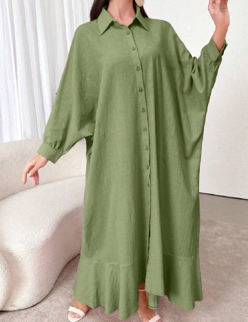 Rochie lunga SHEIN, verde