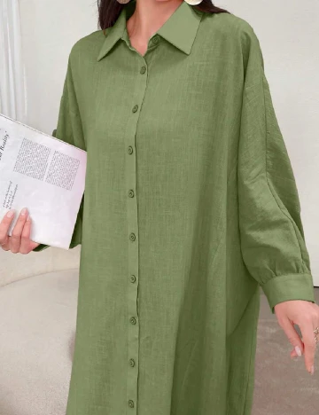 Rochie lunga SHEIN, verde