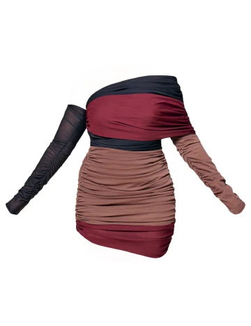 Rochie scurta PRETTYLITTLETHING Plus Size, mix culori