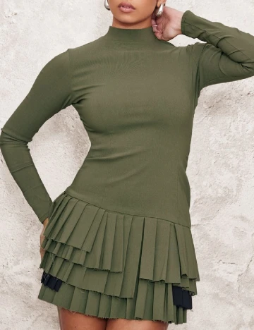 Rochie scurta PRETTYLITTLETHING, verde