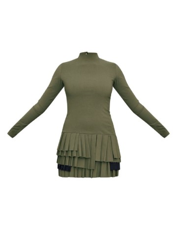 Rochie scurta PRETTYLITTLETHING, verde