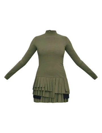Rochie scurta PRETTYLITTLETHING, verde