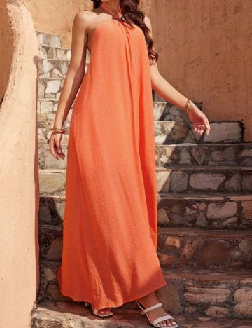 Rochie lunga SHEIN, portocaliu
