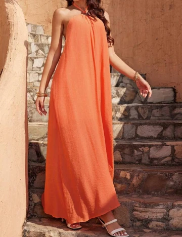 Rochie lunga SHEIN, portocaliu