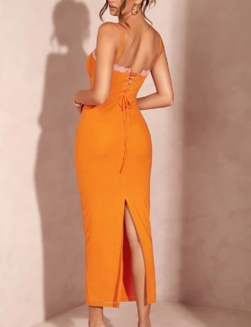Rochie lunga SHEIN, portocaliu
