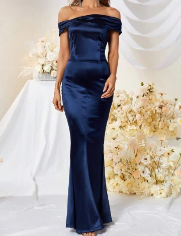 Rochie lunga MUXXN, albastru