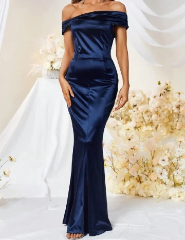Rochie lunga MUXXN, albastru