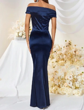 Rochie lunga MUXXN, albastru