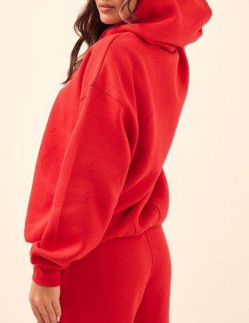 Hanorac Oversize PRETTYLITTLETHING, rosu