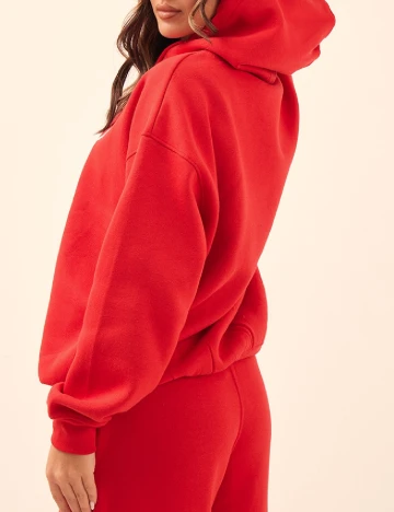 Hanorac Oversize PRETTYLITTLETHING, rosu