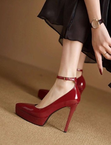 Pantofi SHEIN, rosu