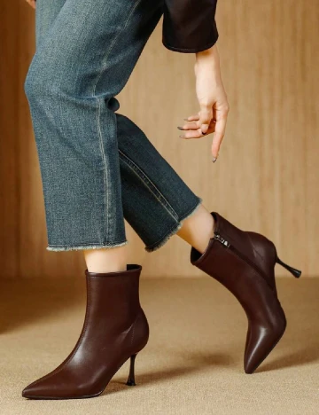 Botine SHEIN, maro