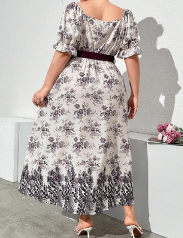 Rochie lunga SHEIN CURVE, floral print