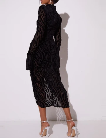 Rochie medie PRETTYLITTLETHING, negru
