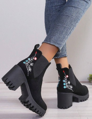 Botine SHEIN, negru